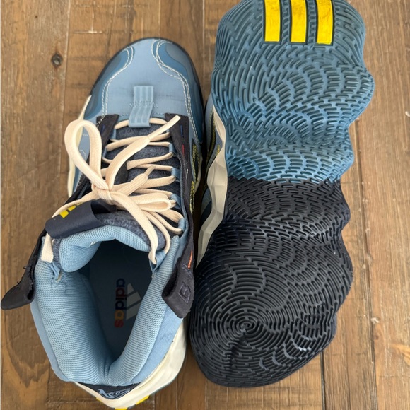 Women's adidas Exhibit B Candace Parker Mid Top Basketball Shoes GZ2375 Blue - Picture 7 of 10